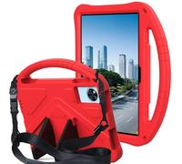 Sac pour tablette PC, étui Compatible with TECLAST P50/P50 2024/2025 Tablet 11 inch Case Kids Case Lightweight EVA Tablet Cover with Adjustable Strap, Shockproof Handle & Kickstand for Children(Rosso)