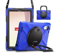 Sac pour tablette PC, étui Étui For tablette Lenovo Tab M9 TB-310FU 9 pouces (2023), résistant aux chocs, avec béquille rotative à 360°, bandoulière et coque robuste For tablette Tab M9.(Blu)