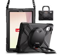 Sac pour tablette PC, étui Étui For tablette Lenovo Tab M9 TB-310FU 9 pouces (2023), résistant aux chocs, avec béquille rotative à 360°, bandoulière et coque robuste For tablette Tab M9.(Svart)