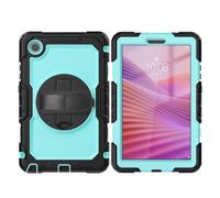 Sac pour tablette PC, étui For Lenovo Tab One 8.7 inch Case K9 TB305FU with Screen Protector, Shockproof Rugged case 360° Rotating Hand Strap/Stand For Lenovo Tab One 8.7 inch(Light Blue pc)