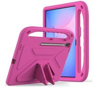 Sac pour tablette PC, étui For Samsung Galaxy Tab S10 FE Plus 13.1 inch (2025) Case Shockproof Light Weight Handle Stand Protective Case Scratch Resistant Made of Kid-Friendly EVA Shell(Rose Red)