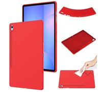 Sac pour tablette PC, étui For Samsung Galaxy Tab S10 FE+ / S10 FE Plus Case 13.1 inch 2025 , Flexible TPU Protective Cover Thin Slim Lightweight Shockproof Rugged Back Shell Corner Protection(Rosso)