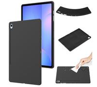 Sac pour tablette PC, étui For Samsung Galaxy Tab S10 FE+ / S10 FE Plus Case 13.1 inch 2025 , Flexible TPU Protective Cover Thin Slim Lightweight Shockproof Rugged Back Shell Corner Protection(Svart)