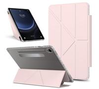 Sac pour tablette PC, étui For Samsung Galaxy Tab S9 11 inch 2023 X710/X716B/X718U Case Detachable Magnetic Cover Slim Protective Shockproof Case,Transparent Back Shell Slim Stand Cover(Pembe)