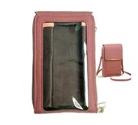 Sac pour téléphone à écran tactile, en cuir PU, petite fermeture éclair, porte-cartes, organiseur de portefeuille, sac à main, rouge à lèvres, argent, petits articles pour femme, mère, shopping