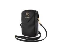 Sac pour téléphone - Guess - Zip Triangle 4G - Cuir écologique - Noir - Sangle réglable