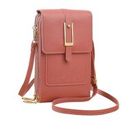 Sac pour téléphone portable à écran transparent - Petit sac multifonction pour téléphone portable - Sac pour femme - Portefeuille vertical - Bracelet porte-clés (PK2, taille unique)