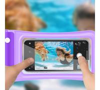 Sac pour téléphone portable maxiaoxia pour la natation, les sources chaudes et la plongée - Imperméable et tactile avec dragonne - Compatible