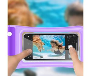 Sac pour téléphone portable maxiaoxia pour la natation, les sources chaudes et la plongée - Imperméable et tactile avec dragonne - Compatible