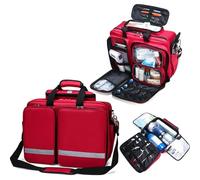 Sac Premier Secours, Malette Infirmiere Liberale, Kits De Premiers Secours pour La Maison Et Le Travail,Trousse De Secours Vide pour Randonnée Camping Voiture, Grand Volume, Robuste A