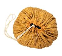 Sac rangement tapis organic grid moutard