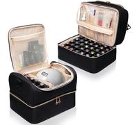 Sac Rangement Vernis A Ongles ¿ Malette Onglerie Professionnelle Pour Matériel Manucurist Et Vernis ¿ Trousse Compacte Avec Plateau Amovible Pour 45 Vernis (15ml)