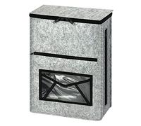 Sac récupérateur de courrier d'intérieur en feutre, haute capacité, économise de l'espace, autocollant ou à suspendre sur des œillets à vis, accessoires de matériel domestique