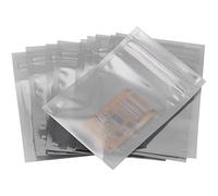 Sac refermable antistatique 100 pièces, pochette refermable à fermeture à glissière pour sacs antistatiques pour disque dur SSD HDD(6,5 * 12 cm)
