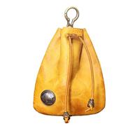 Sac rembourré de vache | Porte-clé portable - Porte-monnaie à coût rapide - Portefeuille en cuir véritable, porte-monnaie en vrac pour espèces, carte de crédit, Jaune, Voir description, Voir