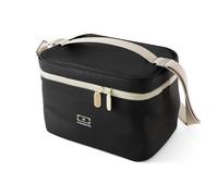 MONBENTO - Sac Repas Isotherme Arctic noir Onyx - Petite Glacière Portable pour Lunch Box, Gourde & Accessoires Déjeuner - Lunch Bag 5L avec Sangle Bandoulière Amovible - Idéal pour Bureau/Pique-Nique