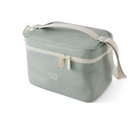 MONBENTO - Sac Repas Isotherme Arctic Vert Natural - Petite Glacière Portable pour Lunch Box, Gourde & Accessoires Déjeuner - Lunch Bag 5L avec Bandoulière Amovible - Idéal pour Bureau/Pique-Nique