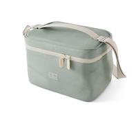 MONBENTO - Sac Repas Isotherme Arctic Vert Natural - Petite Glacière Portable pour Lunch Box, Gourde & Accessoires Déjeuner - Lunch Bag 5L avec Bandoulière Amovible - Idéal pour Bureau/Pique-Nique