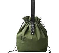 Sac Repas Isotherme, Coton, Lunch Bag à Déjeuner Portable, Sac de Poche Pliable, à Provisions Réutilisable pour Ecole Bureau Voyage Pique-Nique Camping (Vert)