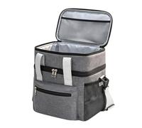 Sac Repas Isotherme Double Couche Grand Étanche Travail Pique-Nique 27cm | Capacité de six boîtes à lunch, doublure facile à , bandoulière réglable, trajet sur chantier, 27x24x17cm