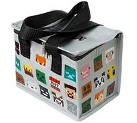 Sac Repas Isotherme en Plastique Recyclé rPET Minecraft - Personnages Minecraft, Gris