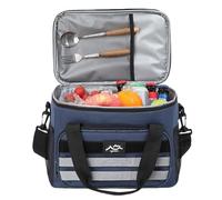 Sac Repas Isotherme | Glacière Repas avec Poignée,Conteneur Réutilisable pour Emporter, Boîte de Transport Léger avec Compartiments Multiples pour Travail, Chantier, Camping, Plage et