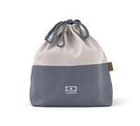 monbento - Lunch Bag MB Pochette L Natural - Sac à Lunch Box Polyester - Idéal pour Contenir Bento Box MB Square, MB Original ou MB Tresor avec Bouteille MB Positive - Bleu