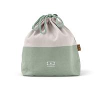 monbento - Lunch Bag MB Pochette L Natural - Sac à Lunch Box Polyester - Idéal pour Contenir Bento Box MB Square, MB Original ou MB Tresor avec Bouteille MB Positive - Vert