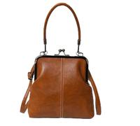 Sac Rétro Réglable en PU, style anglais, fermoir kisslock