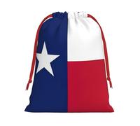 Sac réutilisable avec cordon de serrage imprimé drapeau de l'État du Texas pour décoration de fête