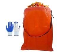 Sac réutilisable pour déchets de jardin | Collecteur de feuilles avec | Tissu enduit de PE, comprend 2 gants de jardinage | Feuilles de jardin, restes de gazon, herbe, nettoyage extérieur