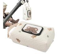 Sac réutilisable pour lingettes - Tissu doux léger, boîte de rangement portable, organiseur en tissu lavable | Table à langer pour maman, sac à dos, camping, pique-nique, vacances, maison, élégant et