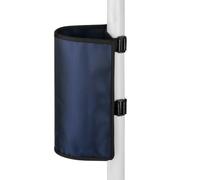 Sac robuste en nylon 900D pour 20 baguettes avec crochets en silicone et panneau arrière fixe stable pour un rangement organisé et sécurisé (bleu foncé)