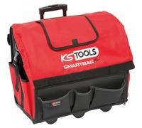 KS Tools 850.0335 - Sac XL à bras télescopique - Gamme ROLLBAG - Système de trolley - Rangements pratiques et nombreuses poches - Avec Sangle de poitrine - Tissu ultra-résistant