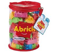 Ecoiffier Sac Abrick ECO489 - Tube 50 pièces - Rouge / Plusieurs couleurs