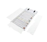 Sac rouleau pour ranger les bijoux Sac de rangement en velours for bijoux, chaîne, pendentif, collier, pochette, présentoir for montres, bracelets, étui voyage portable(Grey Black Recommend)