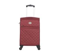 gerard pasquier - valise cabine polyester lilas 4 roulettes 57 cm - rouge rouge