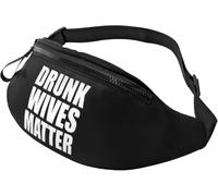 Sac Sacoche Banane avec Prise Casque Fanny Pack Les Femmes Ivres Comptent Portable Sac À Dos De Randonnée pour Cyclisme Vacances Alpinisme 14X35Cm