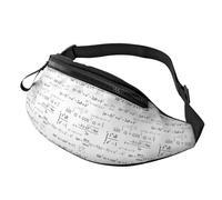 Sac Sacoche Banane Formule Mathématique À Imprimer Drôle Loisir Sac Poitrine Grande Capacité Waist Pack Pour D'Entraînement Homme Gym 14X35Cm
