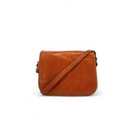 Sac Sacoche bandoulière en cuir italien lisse MARIE STUART Camel