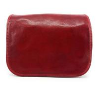 Sac Sacoche bandoulière en cuir italien lisse MARIE STUART Rouge