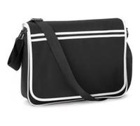 Sac sacoche bandoulière étudiant - loisirs - RETRO MESSENGER - BG71 - noir G