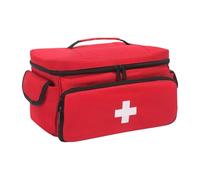 Sac sanitaire pour la Maison - Sac de médecin, Petits Sacs pour Organiser des médicaments, Organisateur pr Pots de pilules, Sac à Outils sanitaires, Sacs imperméables Pr médicinaux Org, Rouge