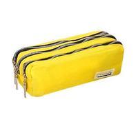 Sac scolaire Liderpapel porte-tout rectangulaire 3 poches jaune pastel 185 x 55 x 70 mm