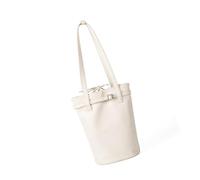 Sac seau à la mode avec un grand espace en cuir PU sacs à bandoulière style coréen sous les bras sac à main pour tous les jours essentiel sac de courses décontracté, blanc, One Size