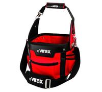 Sac seau à outils - Virax - Charge 15 Kg - Tissu résistant - Sangle coussin - Poignée cuir