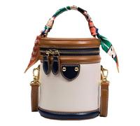 Sac seau Bandoulière En Cuir Réglable Double Zip Imperméable | Sac Portefeuille Similicuir Pack Pour Rendez-Vous, Shopping, Voyages, Trajets Quotidiens,
