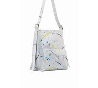 Sac seau - DESIGUAL - Arty Desigual 22WAXP50 - Couleur Blanc - Dimensions L29xH33xP16cm - Porté épaule