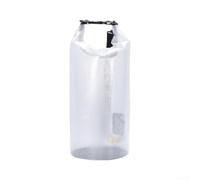 Sac seau étanche pliable avec design en maille transparente pour équipement de traçage de rivière, rafting et natation, grande capacité, léger, pour randonnée, camping, 5 l, transparent (10 l)