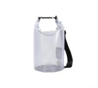 Sac seau étanche transparent pliable de grande capacité avec fermeture par enroulement pour le traçage de rivière, le rafting, la natation et le camping, la randonnée, les aventures en plein air, 2 l